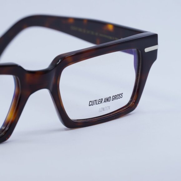 Cutler and Gross CGOP1363 002 Eyeglasses Dark Havana 54mm Rectangle Frame - Picture 7 of 10